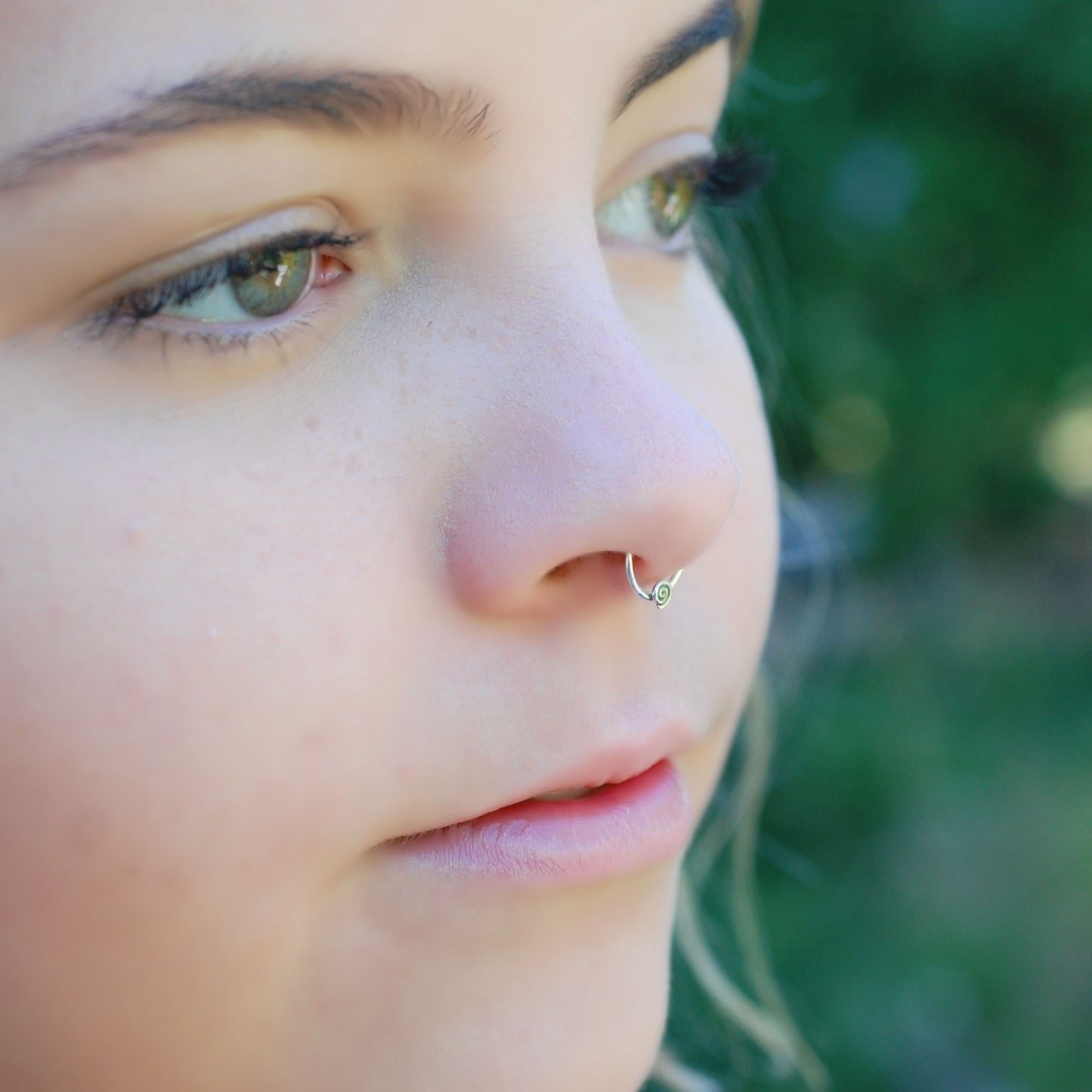 nickel-free sterling silver septum hoop