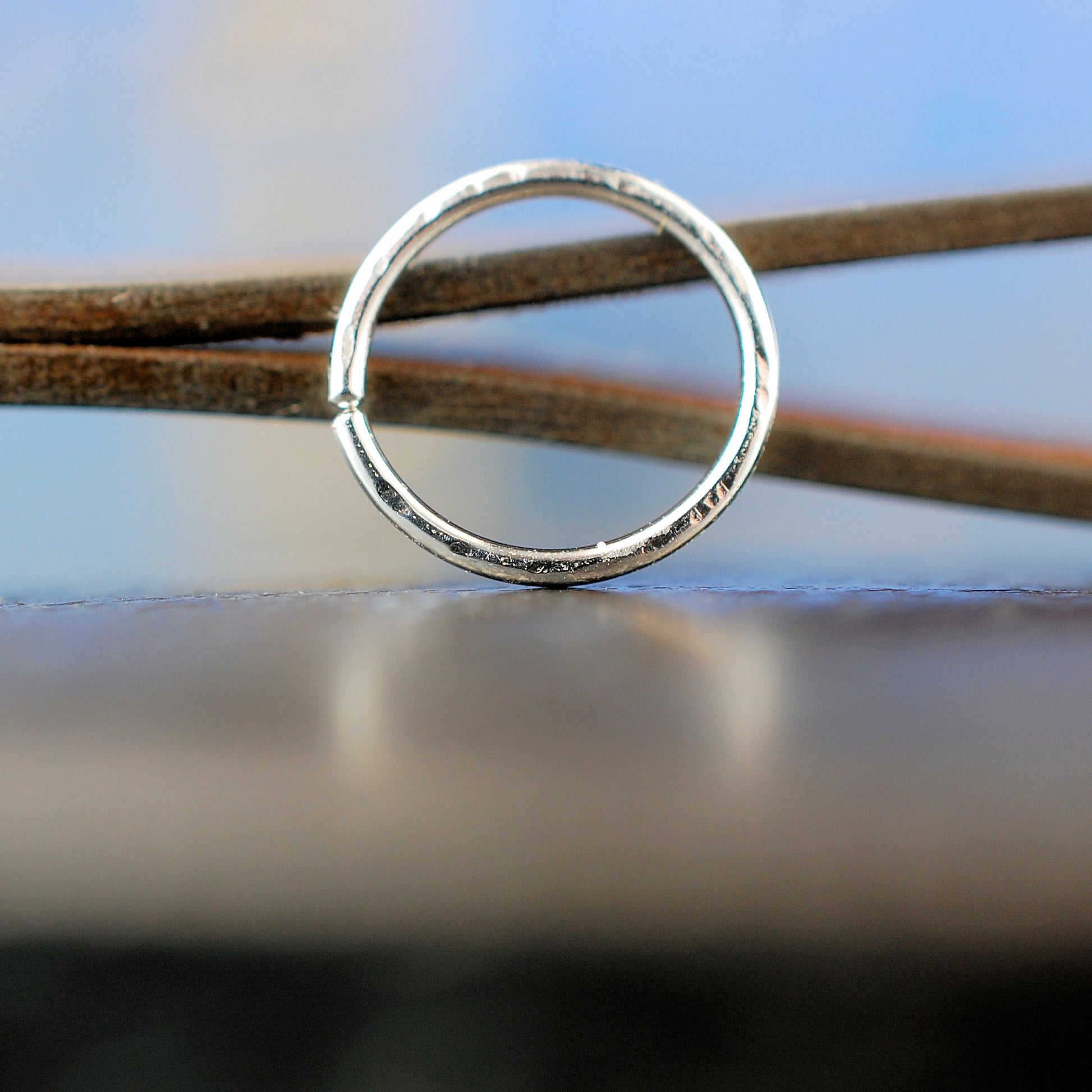 dainty sterling silver nose hoop