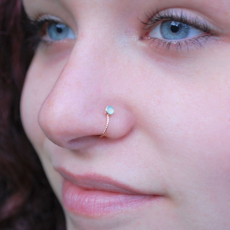 Can you get a nose ring before a stud online