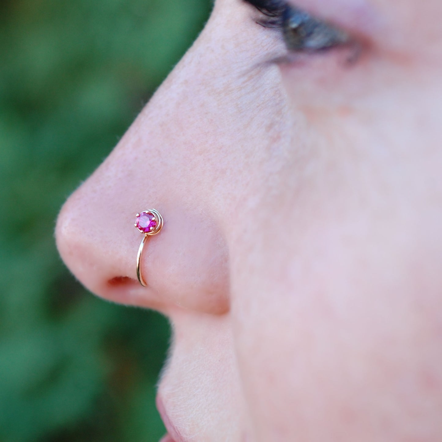 14k yellow gold nose jewelry enhancer