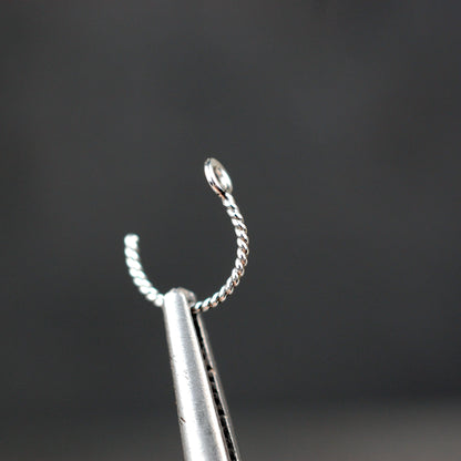 unique sterling silver nose hoop
