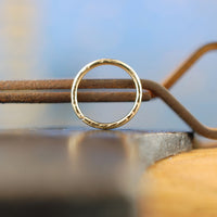 solid 14 karat yellow gold nose ring